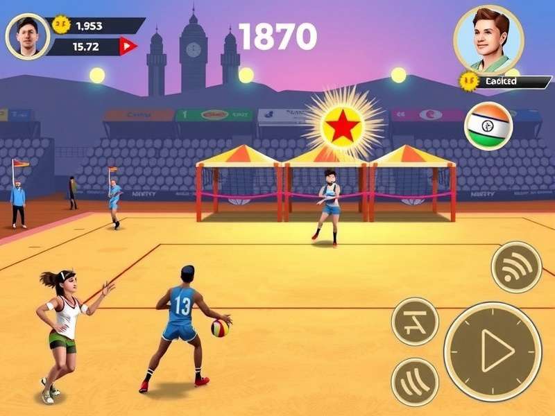 Mighty Volley Stars Gameplay Screenshot